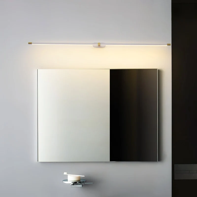 Oplaadbare LED Wandlamp Linear Design Zwart Goud Touch Dimbaar Snoerloos 68-128cm Modern Sfeerlicht Binnen | Sansoti