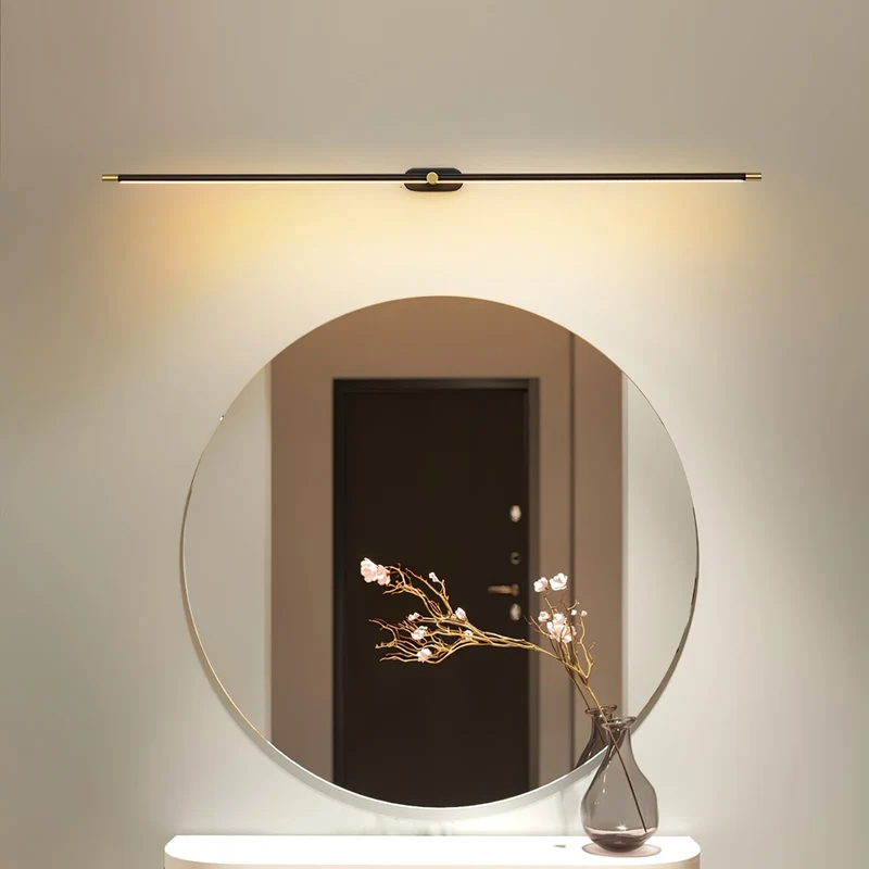 Oplaadbare LED Wandlamp Linear Design Zwart Goud Touch Dimbaar Snoerloos 68-128cm Modern Sfeerlicht Binnen | Sansoti