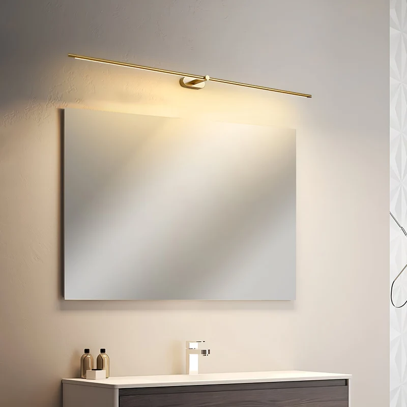 Oplaadbare LED Wandlamp Linear Design Zwart Goud Touch Dimbaar Snoerloos 68-128cm Modern Sfeerlicht Binnen | Sansoti