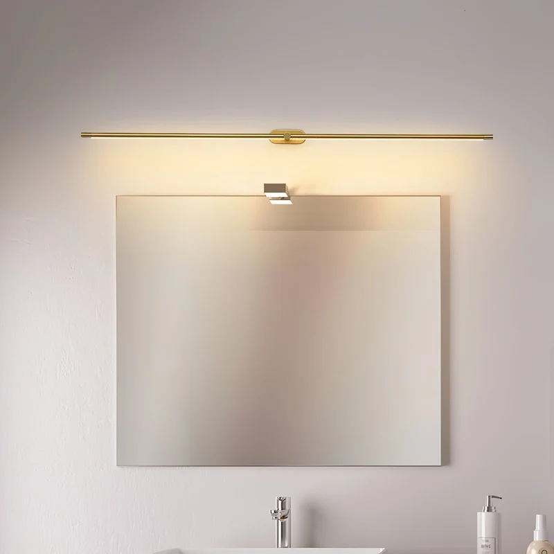 Oplaadbare LED Wandlamp Linear Design Zwart Goud Touch Dimbaar Snoerloos 68-128cm Modern Sfeerlicht Binnen | Sansoti