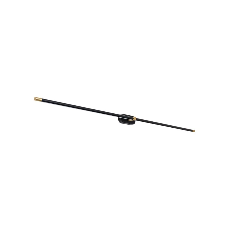 Oplaadbare LED Wandlamp Linear Design Zwart Goud Touch Dimbaar Snoerloos 68-128cm Modern Sfeerlicht Binnen | Sansoti