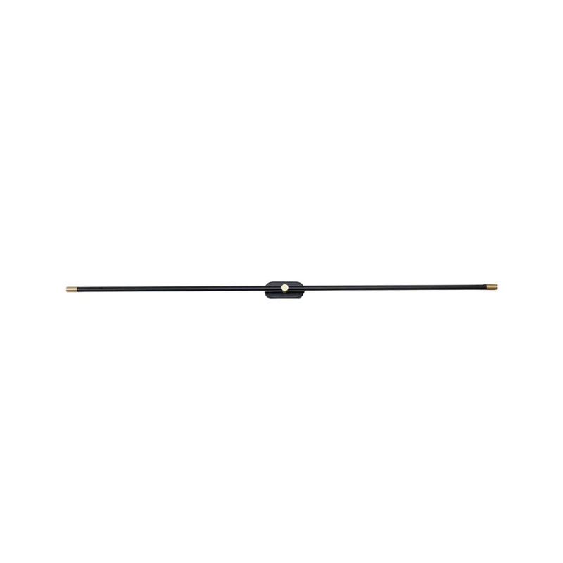 Oplaadbare LED Wandlamp Linear Design Zwart Goud Touch Dimbaar Snoerloos 68-128cm Modern Sfeerlicht Binnen | Sansoti