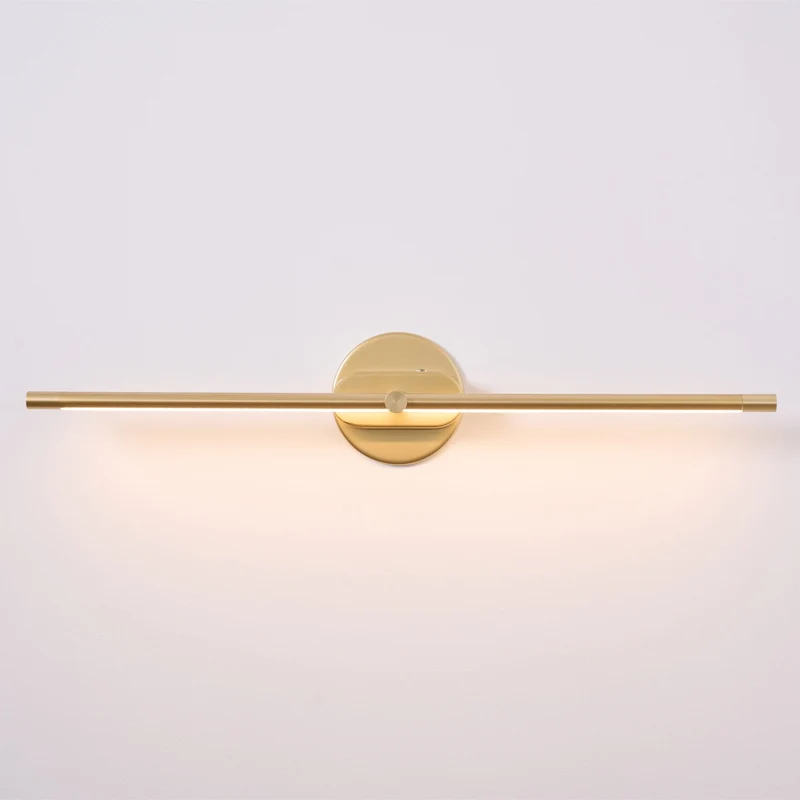 Oplaadbare LED Wandlamp Linear Design Zwart Goud Touch Dimbaar Snoerloos 68-128cm Modern Sfeerlicht Binnen | Sansoti