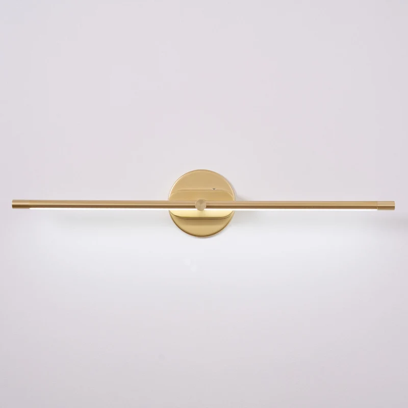 Oplaadbare LED Wandlamp Linear Design Zwart Goud Touch Dimbaar Snoerloos 68-128cm Modern Sfeerlicht Binnen | Sansoti