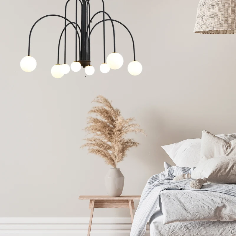 Glazen Hanglamp Metaal Verstelbare Kabel Woonkamer Slaapkamer Vintage G9 Fitting Binnenshuis Verlichting | Sansoti