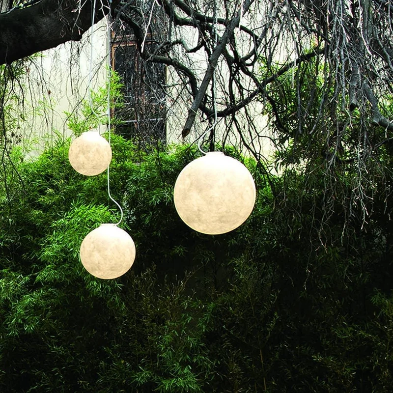 Hangende Maanlamp Bolvormig Wit Design Verstelbaar 25-100cm Sfeerverlichting Modern Interieur Woonkamer | Sansoti