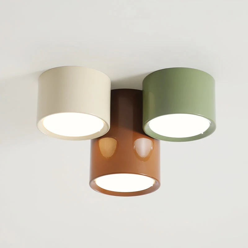 Plafondlamp Gekleurd Metaal Cilindrisch Design Warm Licht Slaapkamer Hal Kinderkamer Woonkamer Sfeerverlichting | Sansoti