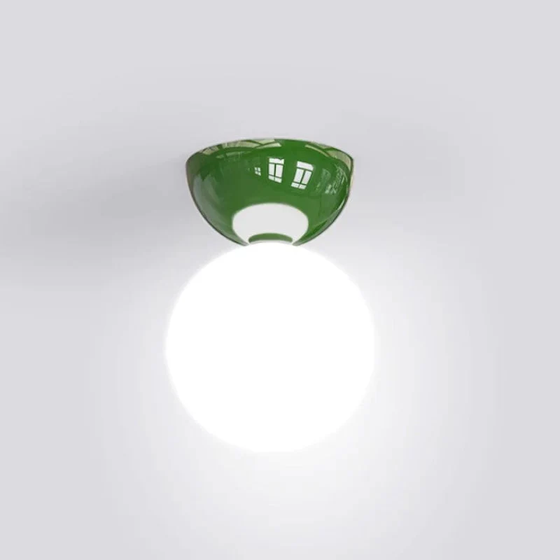 Vintage Plafondlamp Glas Metaal Gekleurde Armatuur G9 Fitting Woonkamer Keuken Sfeervol Licht 10-15m² Retro | Sansoti