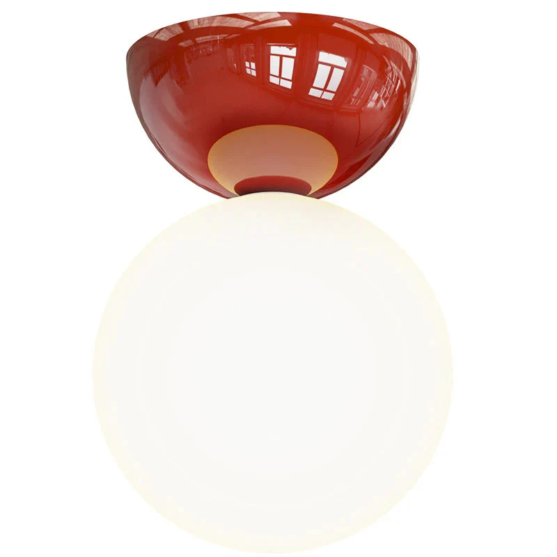 Vintage Plafondlamp Glas Metaal Gekleurde Armatuur G9 Fitting Woonkamer Keuken Sfeervol Licht 10-15m² Retro | Sansoti