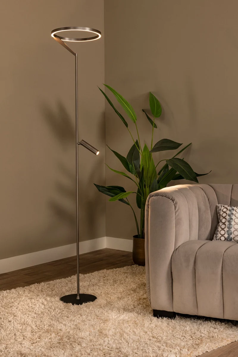 LED-Stehleuchte Applause mit CCT und Touchdimmer