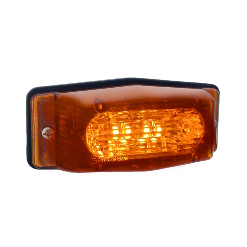 LED-Doppelbrennerlampe mit bernsteinfarbener Linse