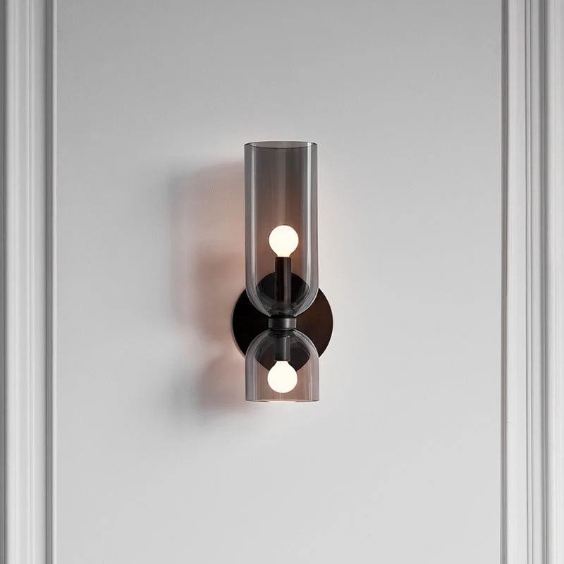 Moderne Glazen Wandlamp Metalen Fitting Slaapkamer Woonkamer Keuken Sfeerverlichting Interieur Decoratief | Sansoti