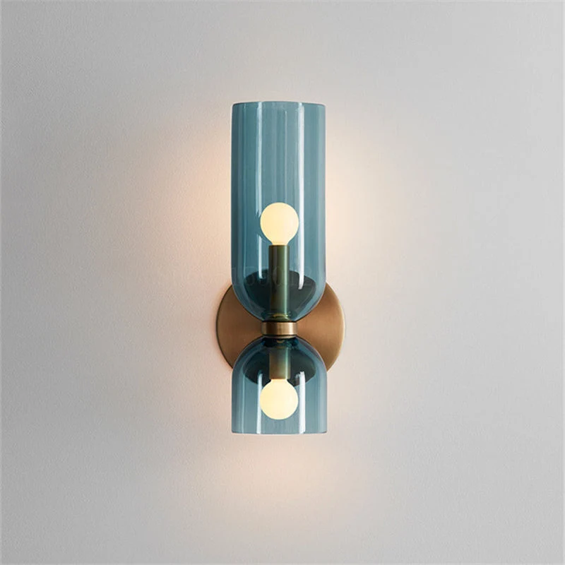 Moderne Glazen Wandlamp Metalen Fitting Slaapkamer Woonkamer Keuken Sfeerverlichting Interieur Decoratief | Sansoti
