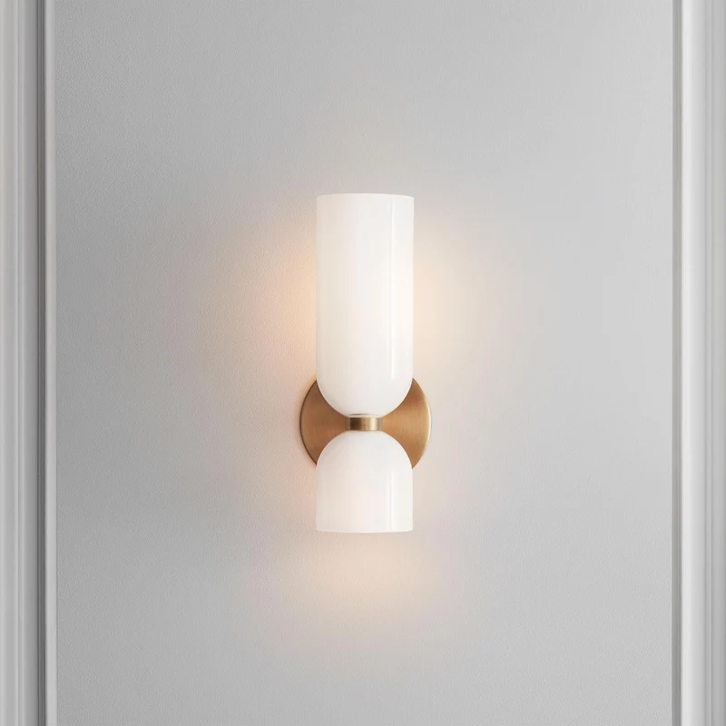 Moderne Glazen Wandlamp Metalen Fitting Slaapkamer Woonkamer Keuken Sfeerverlichting Interieur Decoratief | Sansoti