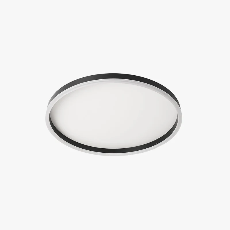 Moderne Ringvormige LED Plafondlamp Zwart Metaal Design Woonkamer Slaapkamer Dimbaar Lichttemperatuur | Sansoti