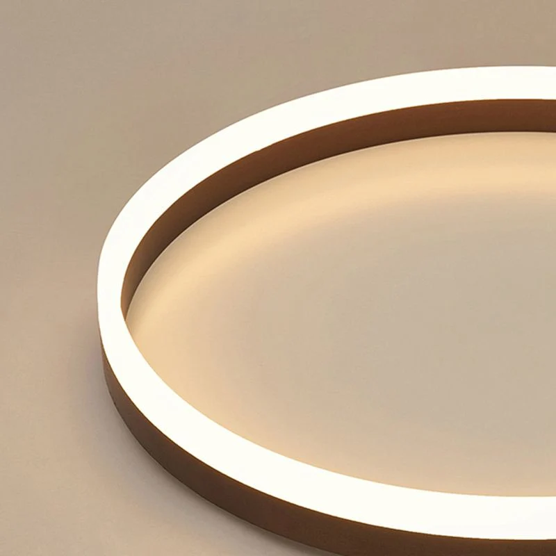 Moderne Ringvormige LED Plafondlamp Zwart Metaal Design Woonkamer Slaapkamer Dimbaar Lichttemperatuur | Sansoti