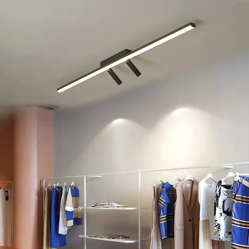 LED Plafondspot Zwart Metaal Verstelbaar 2 Spots Modern Strak Design voor Kantoor Woonkamer Eetkamer Hal | Sansoti