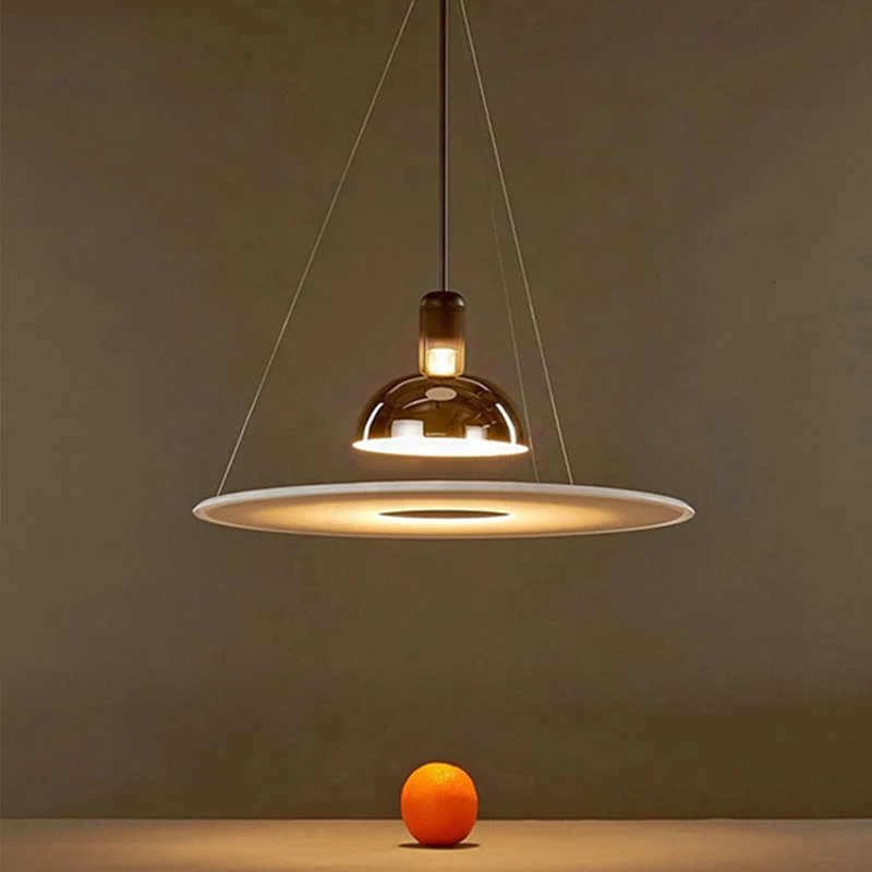 Minimalistische Hanglamp LED Metaal Glas E27 Eetkamer Woonkamer Slaapkamer Scandinavisch Pendel Verlichting | Sansoti