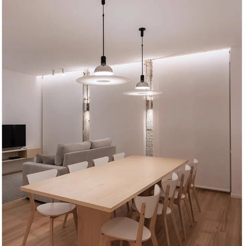 Minimalistische Hanglamp LED Metaal Glas E27 Eetkamer Woonkamer Slaapkamer Scandinavisch Pendel Verlichting | Sansoti