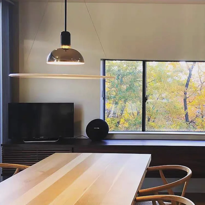 Minimalistische Hanglamp LED Metaal Glas E27 Eetkamer Woonkamer Slaapkamer Scandinavisch Pendel Verlichting | Sansoti