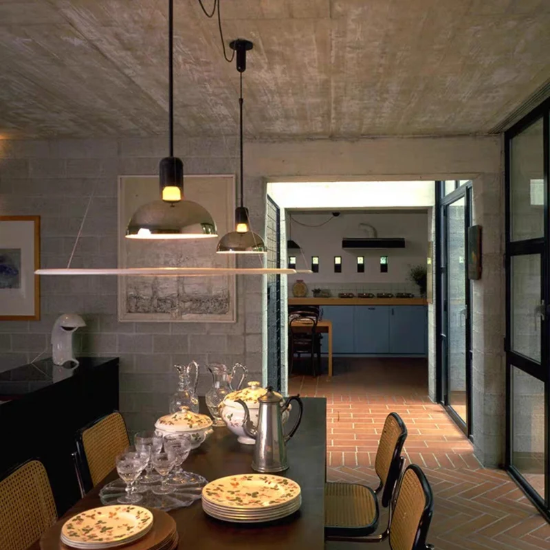 Minimalistische Hanglamp LED Metaal Glas E27 Eetkamer Woonkamer Slaapkamer Scandinavisch Pendel Verlichting | Sansoti