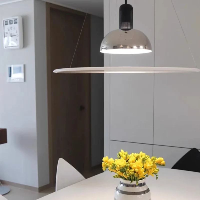 Minimalistische Hanglamp LED Metaal Glas E27 Eetkamer Woonkamer Slaapkamer Scandinavisch Pendel Verlichting | Sansoti