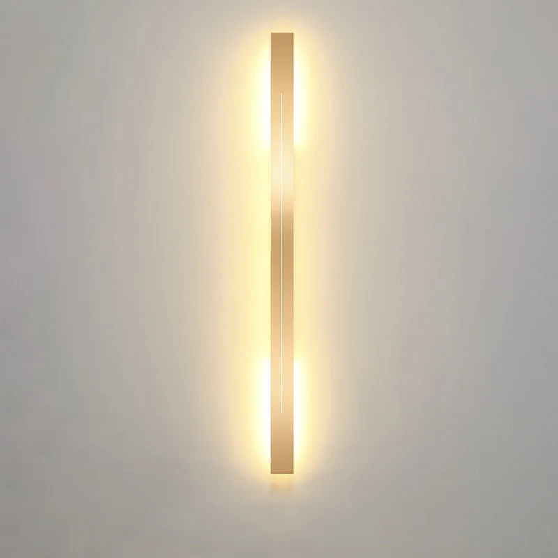 Moderne LED Wandlamp Minimalistisch Design Slaapkamer Woonkamer Zwart Goud Dimbaar Sfeerverlichting Interieur | Sansoti