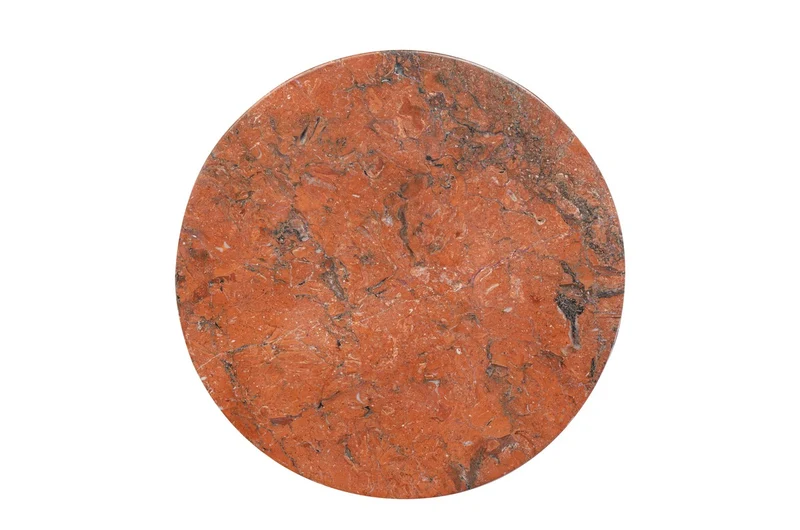 Casa Padrino Luxus Pflanzgefäß Ø 46 x H. 70 cm - Großes rundes Pflanzgefäß und Bodenvase Caliza aus hochwertigem Java Rosso Marmor - Luxus Deko Accessoires
