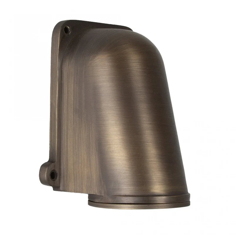 Casa Padrino Jugendstil Schiffslampe 12 x 10 x H. 15 cm - Bronze - Nostalgische Wetterfeste Außenleuchte