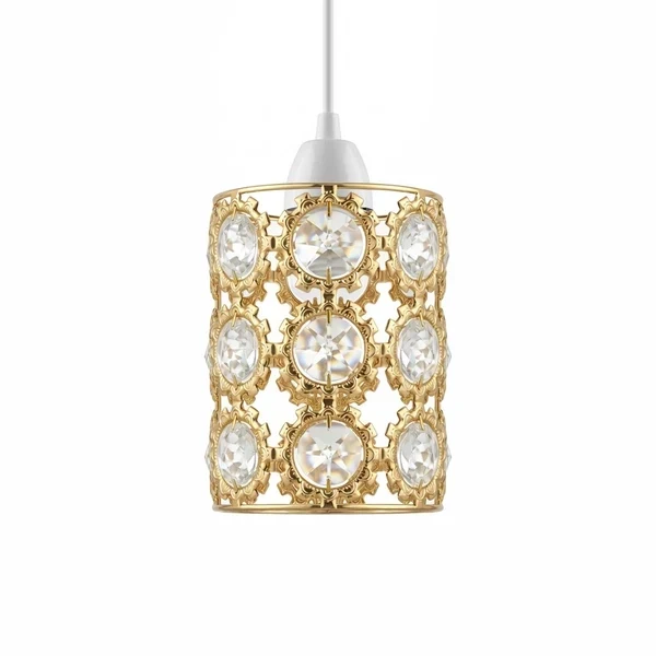 All Seasons Life Kristall Lampenschirm Gold Gross E27 Ø12,5cm~3644