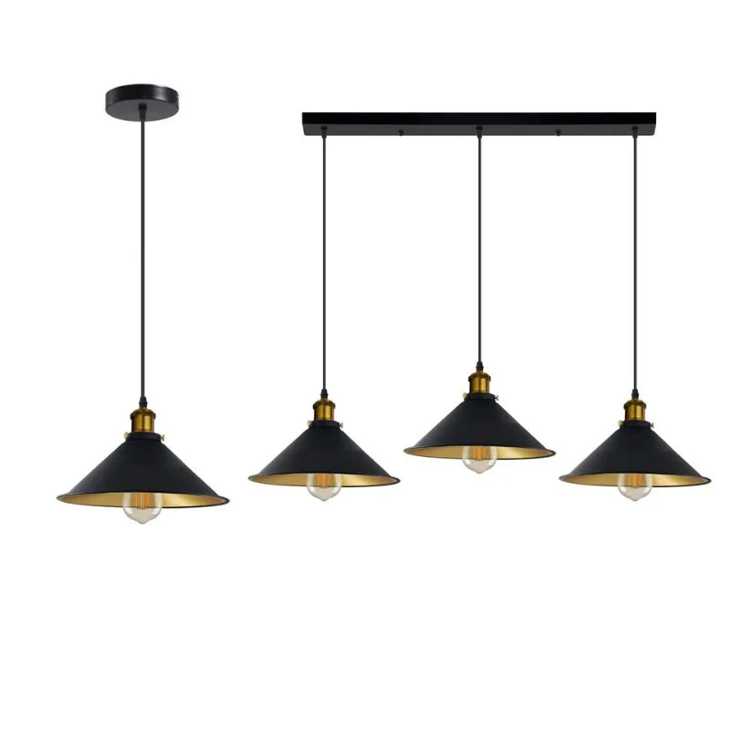 Industrial Pendelleuchte Schwarz 1 / 3-flammig All Seasons Life ~3629