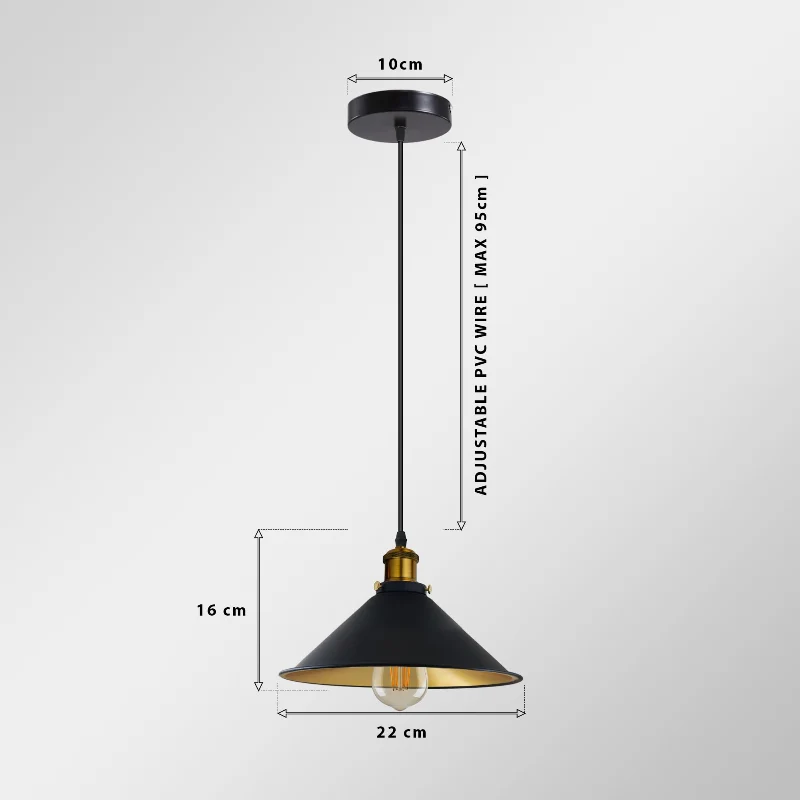 Industrial Pendelleuchte Schwarz 1 / 3-flammig All Seasons Life ~3629