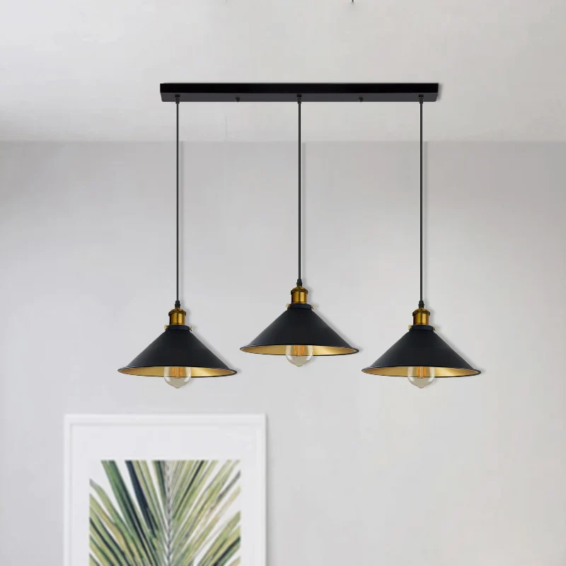 Industrial Pendelleuchte Schwarz 1 / 3-flammig All Seasons Life ~3629