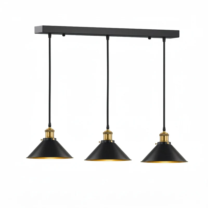 Industrial Pendelleuchte Schwarz 1 / 3-flammig All Seasons Life ~3629