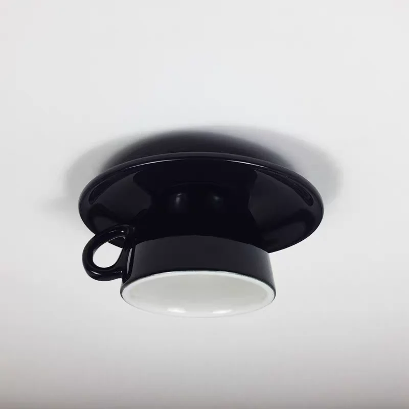 Keramische Plafondlamp Koffiemok Design LED Verlichting Speels Interieur Lichtinstallatie Woonkamer Slaapkamer | Sansoti