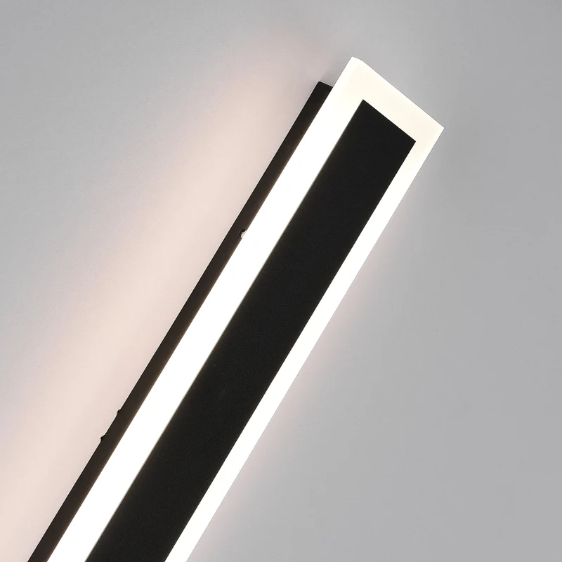 LED Buitenwandlamp Zwart Metaal 30-200cm Waterdicht IP65 Lineair Design voor Tuin Gang Terras Verlichting | Sansoti