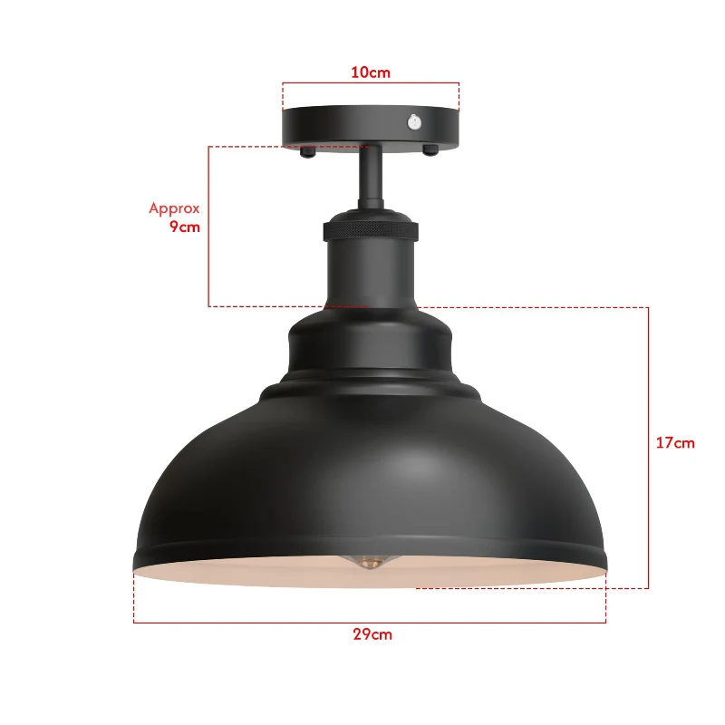 Industrie-Deckenlampe Schwarz Ø 29cm All Seasons Life ~3652