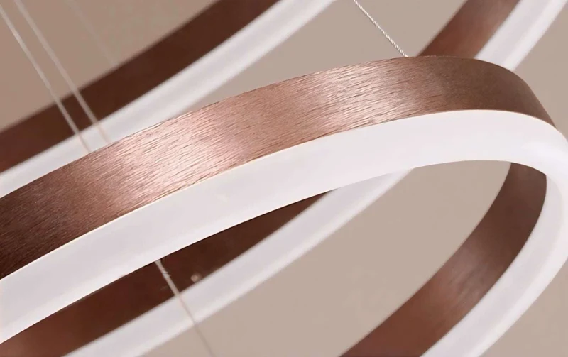 Dimbare Hanglamp Meerdere Ringen LED Verstelbaar Goud Zwart Wit Moderne Sfeerverlichting voor Woonkamer Eetkamer | Sansoti