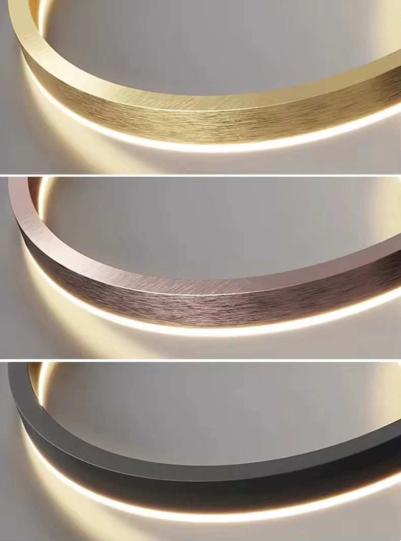 Dimbare Hanglamp Meerdere Ringen LED Verstelbaar Goud Zwart Wit Moderne Sfeerverlichting voor Woonkamer Eetkamer | Sansoti