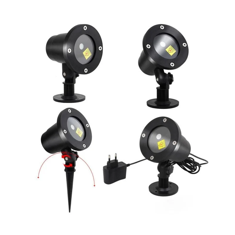 Laser Projector Buitenverlichting Rood Groen Patroon Waterdicht Timer Feestverlichting voor Tuin Gevel | Sansoti