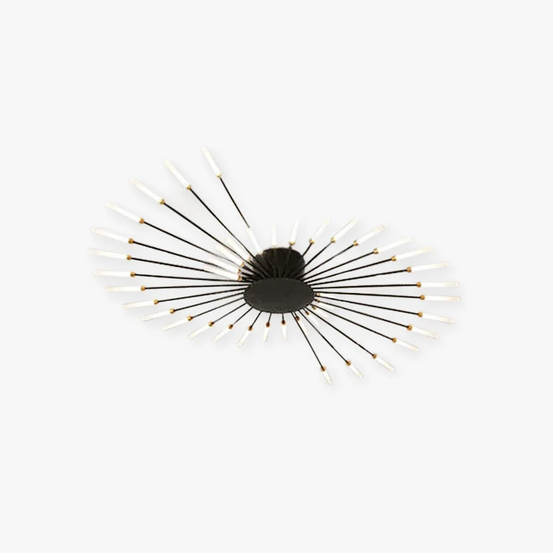 LED Plafondlamp Inbouw Vuurwerk Starburst Design Metaal Acryl Woonkamer Slaapkamer Zwart Goud Modern | Sansoti
