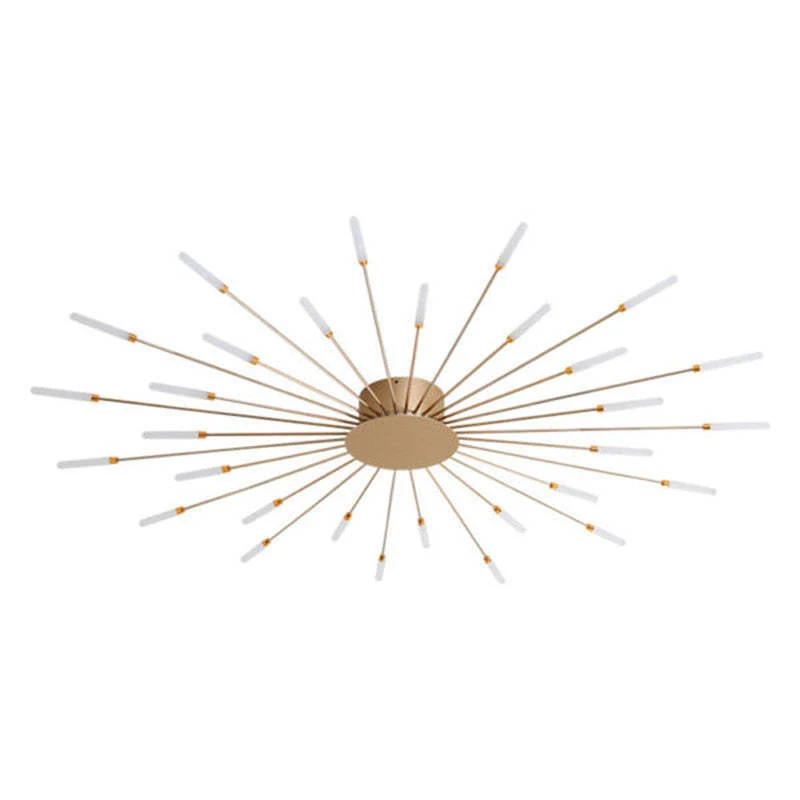 LED Plafondlamp Inbouw Vuurwerk Starburst Design Metaal Acryl Woonkamer Slaapkamer Zwart Goud Modern | Sansoti