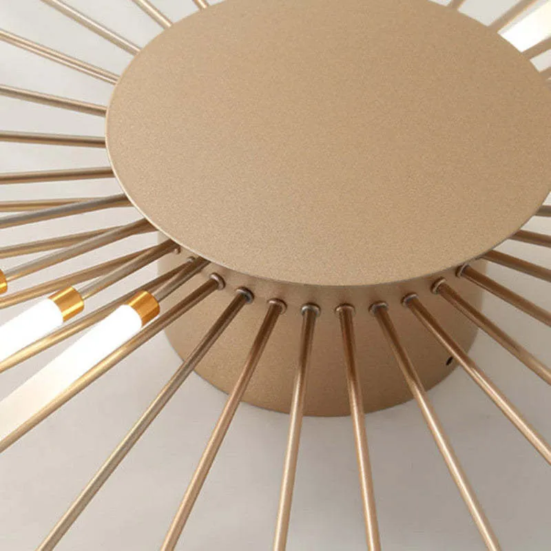 LED Plafondlamp Inbouw Vuurwerk Starburst Design Metaal Acryl Woonkamer Slaapkamer Zwart Goud Modern | Sansoti