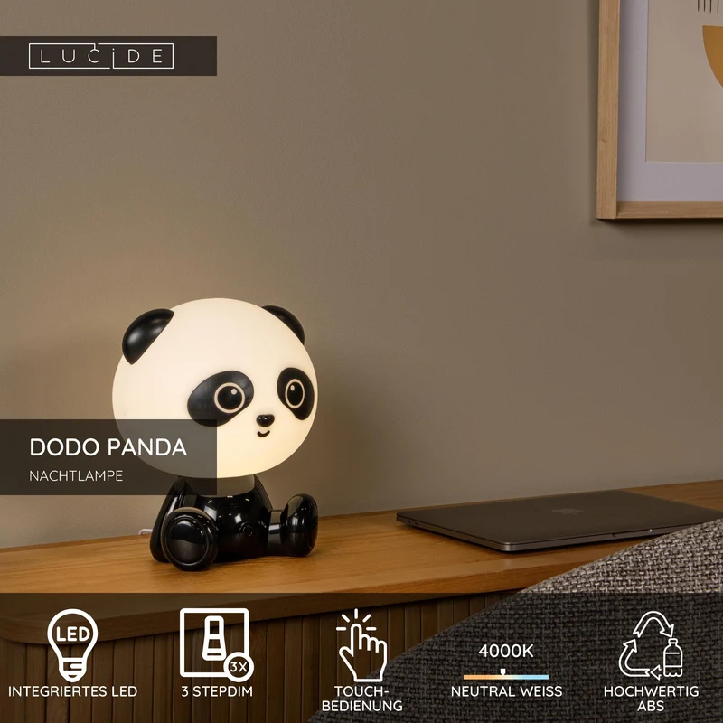 LED-Nachtlampe Dodo Panda Touchdimmer dimmbar Kinderzimmer