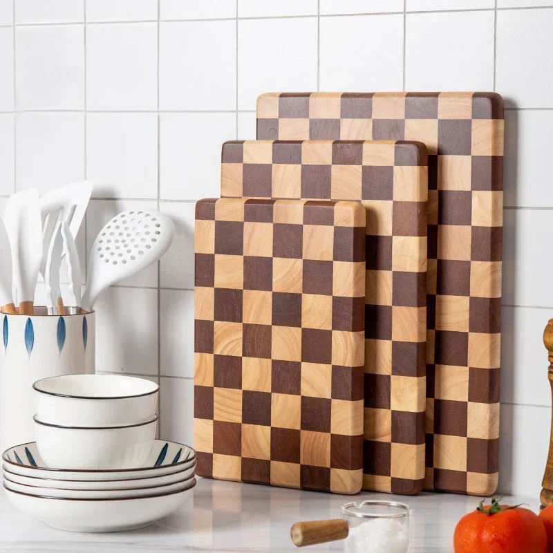 Snijplank Acaciahout Antislip 30-41 cm Serveerplank Keukenplank Presentatieplank Duurzaam Natuurlijk Hout | Sansoti