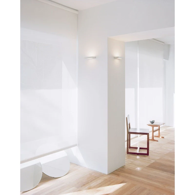 Serien Lighting - Wandleuchte SML Wall S Halogen Aluminium Glas Satiniert (Ausstellungsware leichte Gebrauchsspuren)