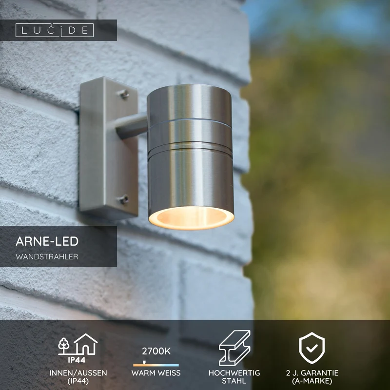 LED-Außenwandspot Arne IP44