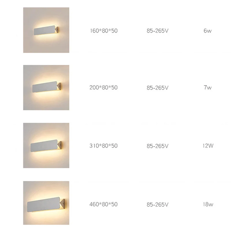 Verstelbare LED Wandlamp Metaal Wit Binnen Modern Design voor Woonkamer Eetkamer Hal Verlichtingsarmatuur | Sansoti