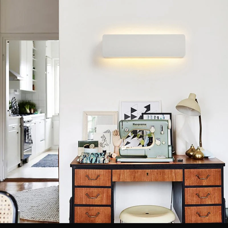 Verstelbare LED Wandlamp Metaal Wit Binnen Modern Design voor Woonkamer Eetkamer Hal Verlichtingsarmatuur | Sansoti