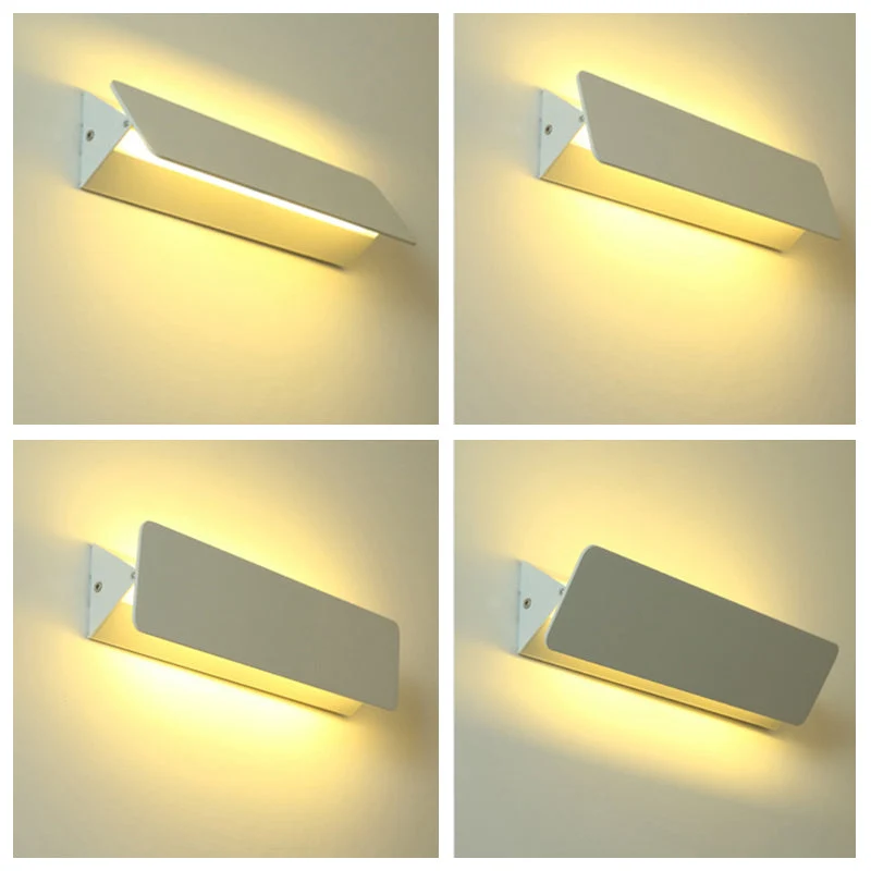 Verstelbare LED Wandlamp Metaal Wit Binnen Modern Design voor Woonkamer Eetkamer Hal Verlichtingsarmatuur | Sansoti